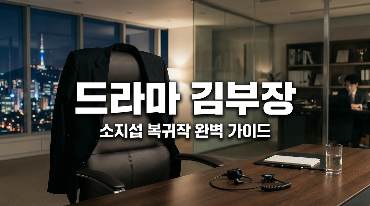 김부장 기본정보 소지섭 드라마 등장인물 출연진 원작 웹툰 정리