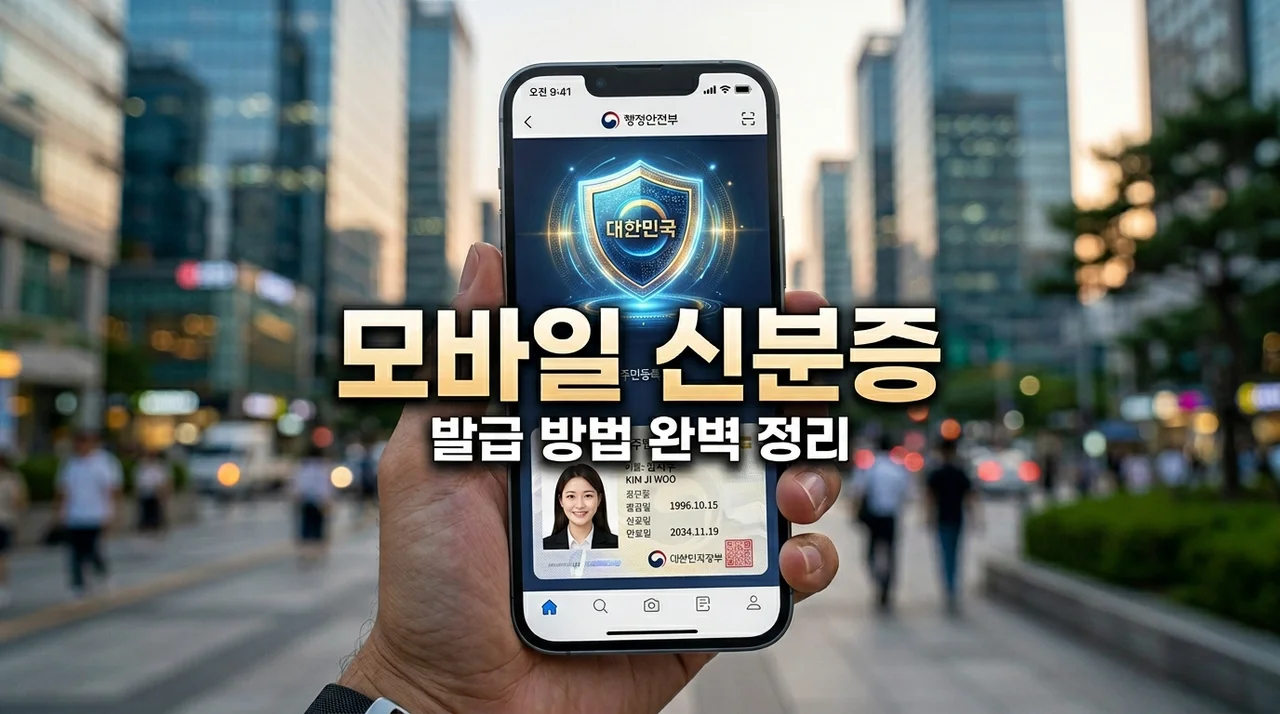 모바일 신분증 발급 방법 3가지 및 법적 효력 완벽 가이드