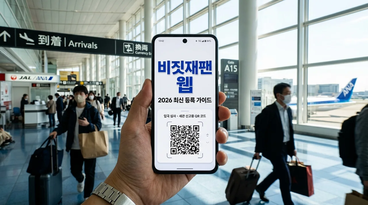 비짓재팬 웹 등록 방법 2026 최신판! 동반가족 입국 신고 5분 컷