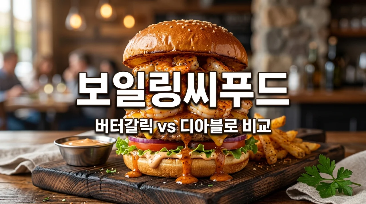 버거킹 보일링씨푸드 신메뉴 후기 | 버터갈릭 vs 디아블로 맛 비교 및 할인 꿀팁