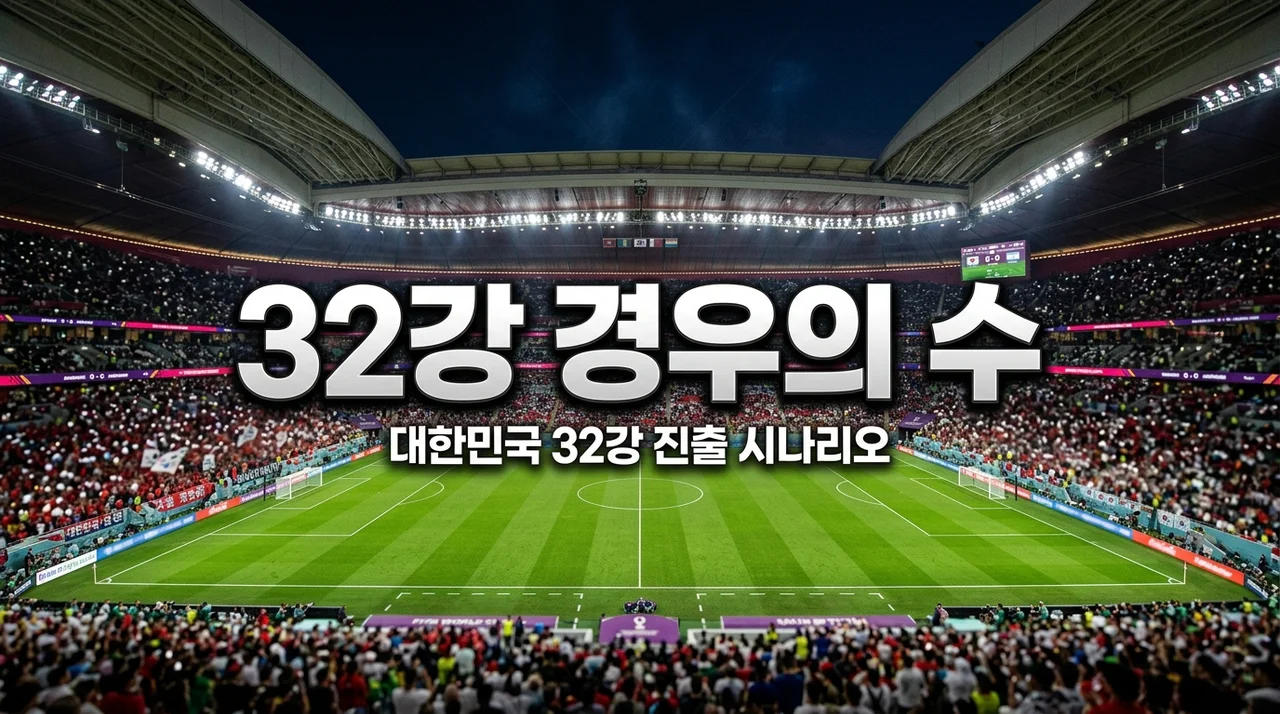 2026 월드컵 경우의 수: 한국 32강 진출 시나리오 및 조별 순위 총정리