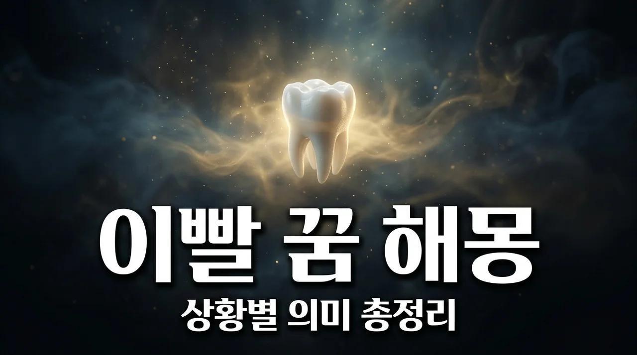 이빨 빠지는 꿈 해몽 총정리! 부위별 의미와 불안을 기회로 바꾸는 법
