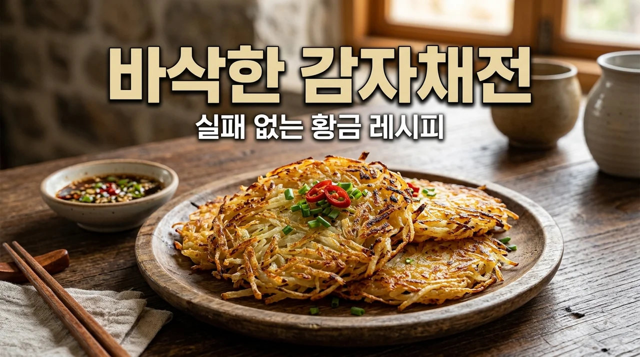 감자채전 바삭하게 만드는 법! 눅눅함 없는 황금 레시피와 꿀팁