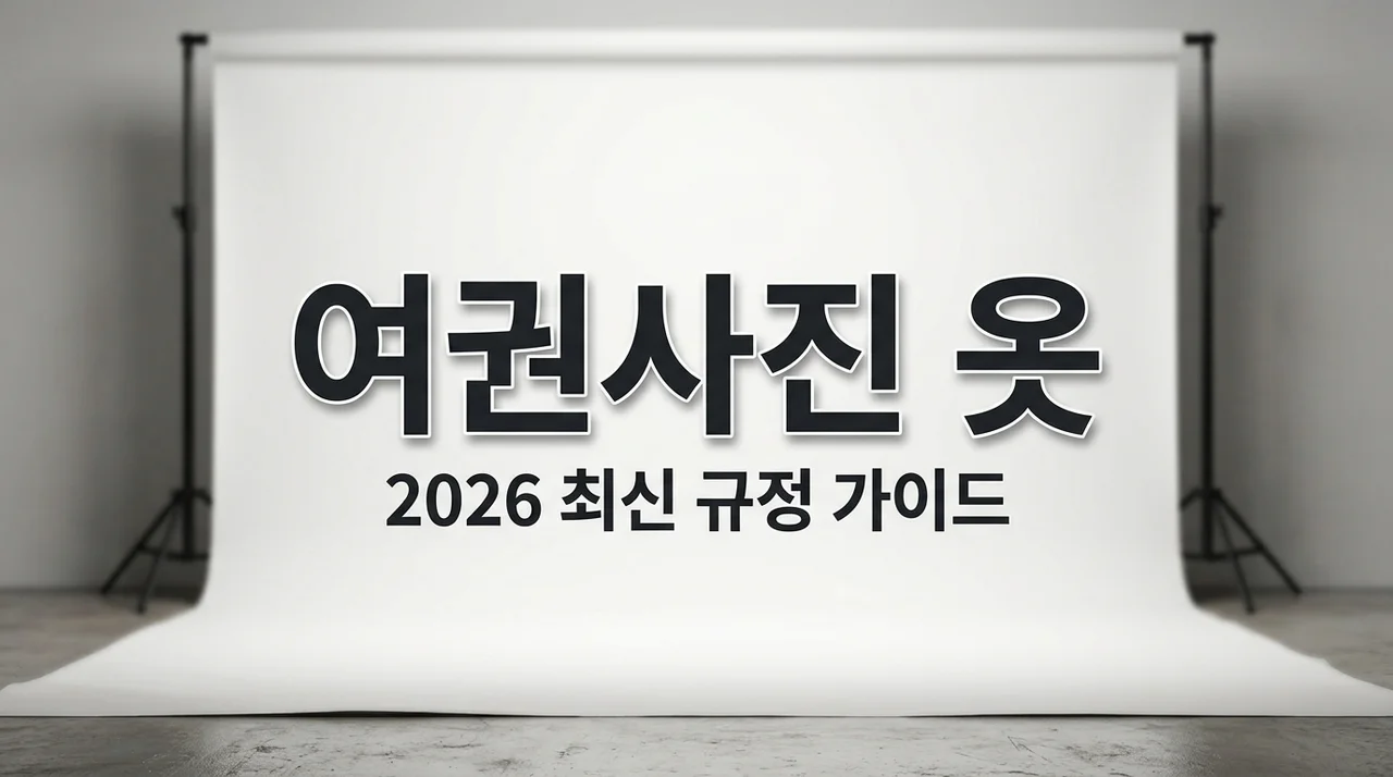 여권사진 옷 규정 2026 최신판! 반려 방지 색상 및 주의사항 정리