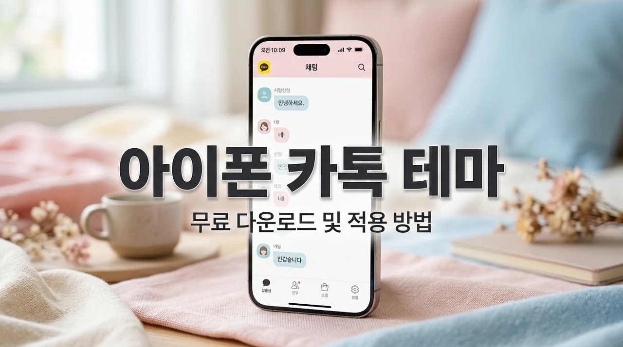 아이폰 카카오톡 테마 무료 다운로드 및 적용 방법 (2026 최신)