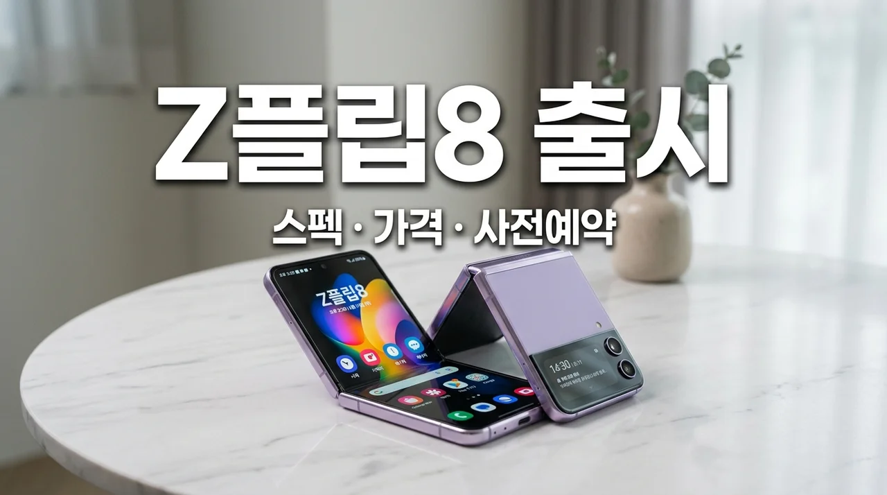 갤럭시 z플립8 출시일 가격 스펙 변화! 사전예약 싸게 사는 법 총정리