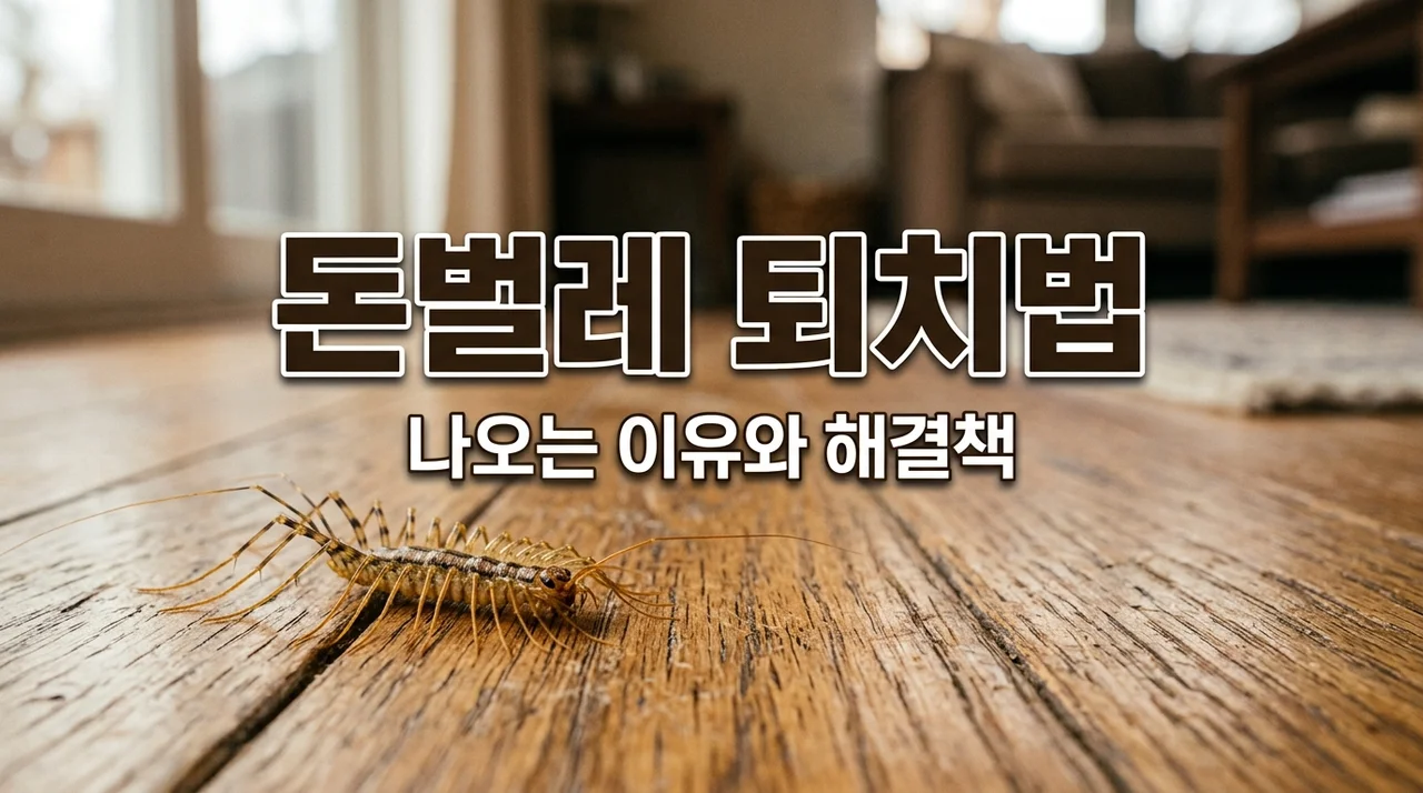 돈벌레 나오는 이유와 퇴치법, 물리면 위험할까? (그리마 완벽 가이드)