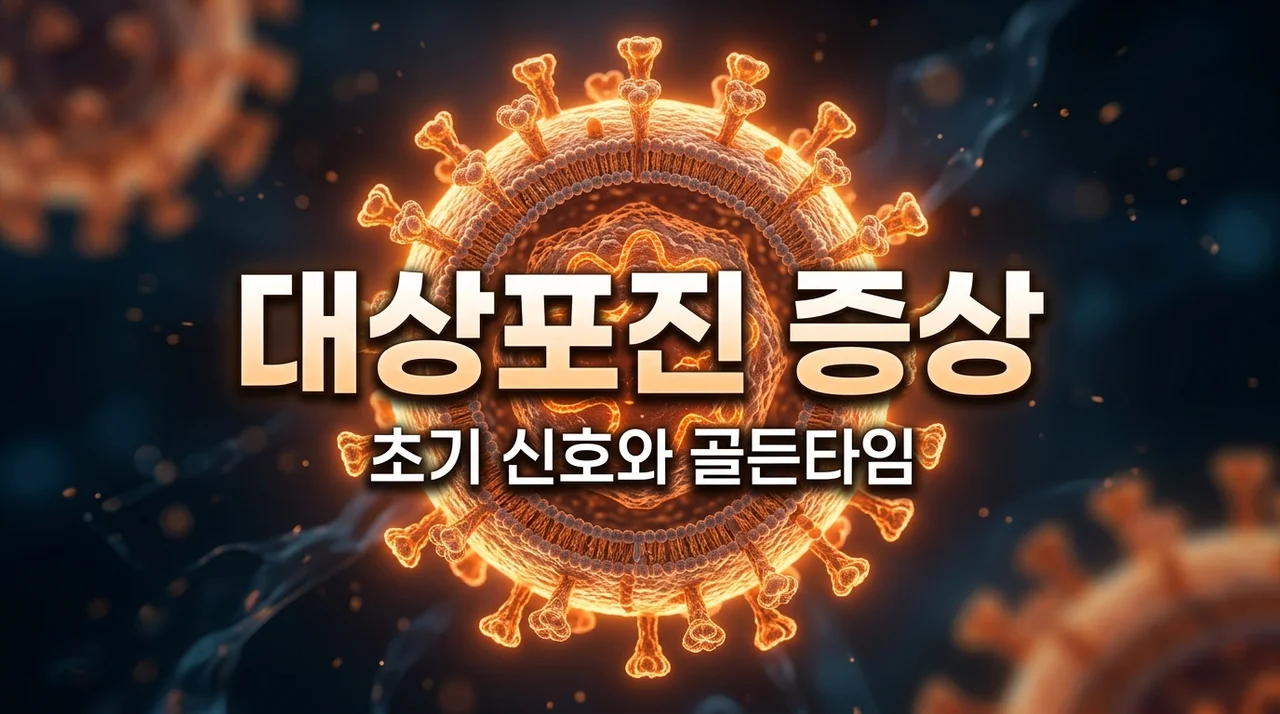 대상포진증상 초기 신호 5가지와 골든타임 72시간 대처법
