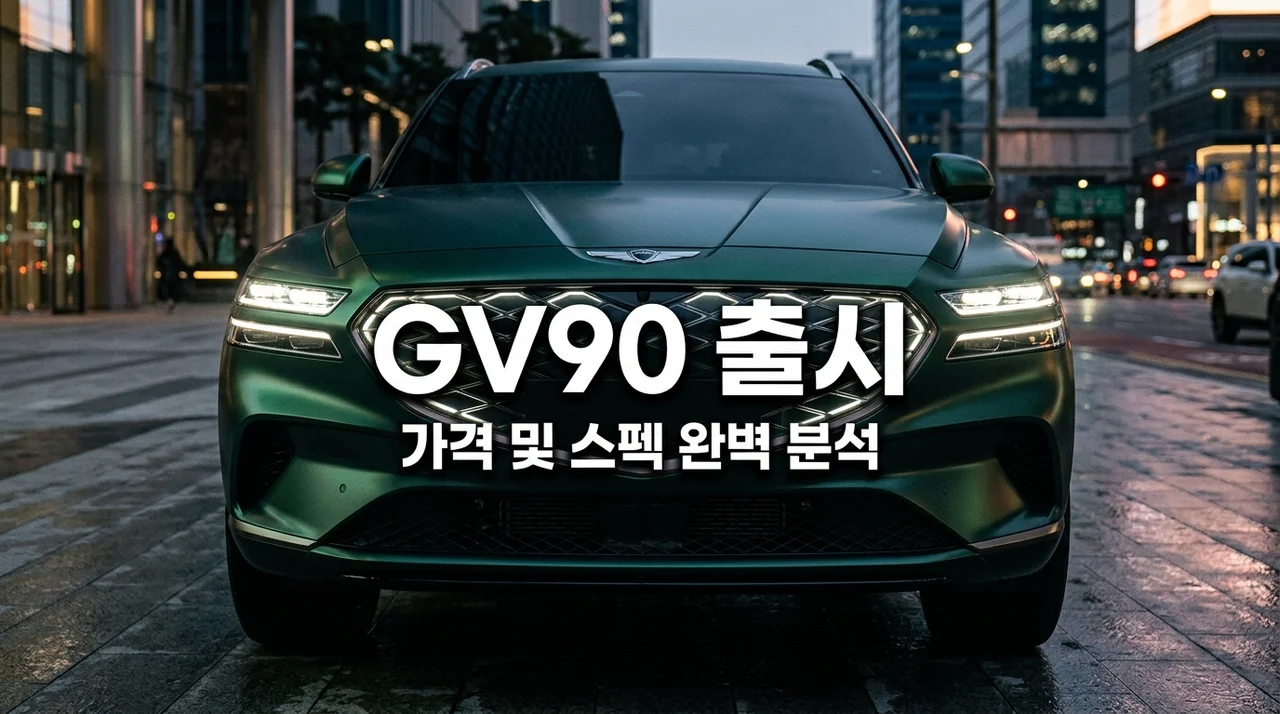 제네시스 GV90 출시일 가격 스펙 총정리: 1억 원대 럭셔리 SUV의 정점
