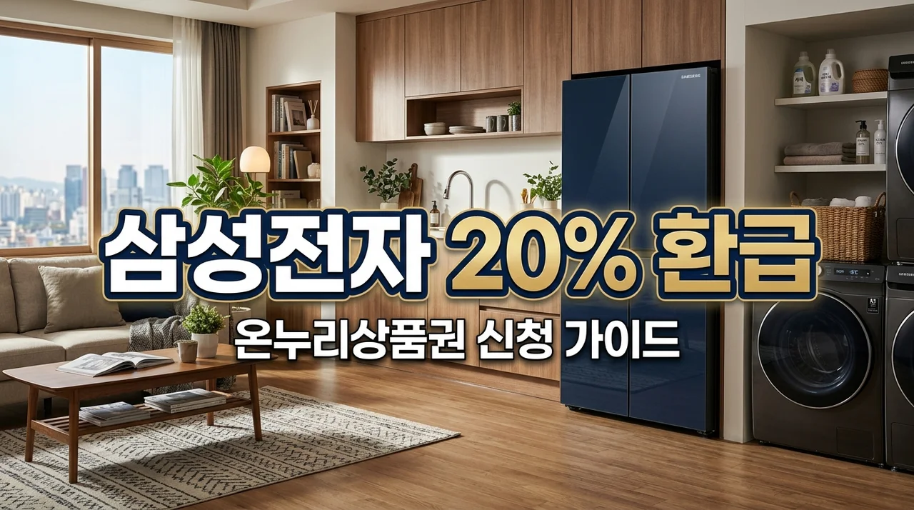 삼성전자 온누리상품권 20% 환급 신청 방법 및 혜택 완벽 정리