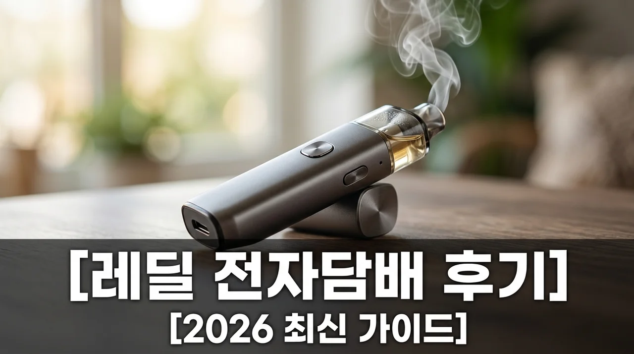 레딜 전자담배 후기 2026 최신판: 무니코틴 액상 맛과 타격감 완벽 분석