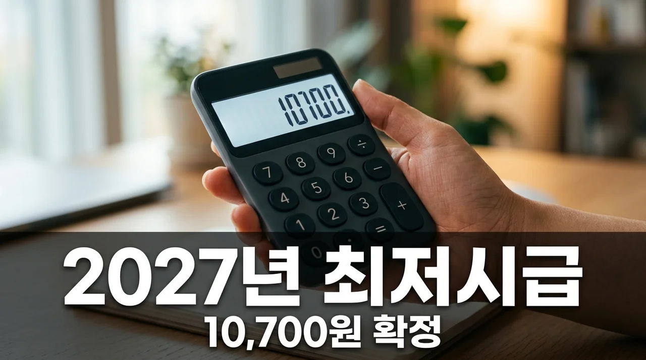 2027년 최저시급 10,700원 확정! 월급 223만원 시대 주요 변화 최신 정리