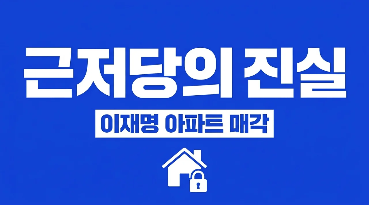 이재명 근저당 설정 뜻과 분당 아파트 매각 논란 팩트체크