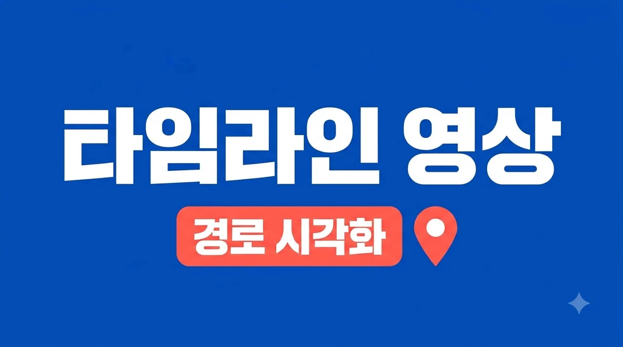 timeline visualizer 사용법: 구글 타임라인 여행 경로 영상 만들기