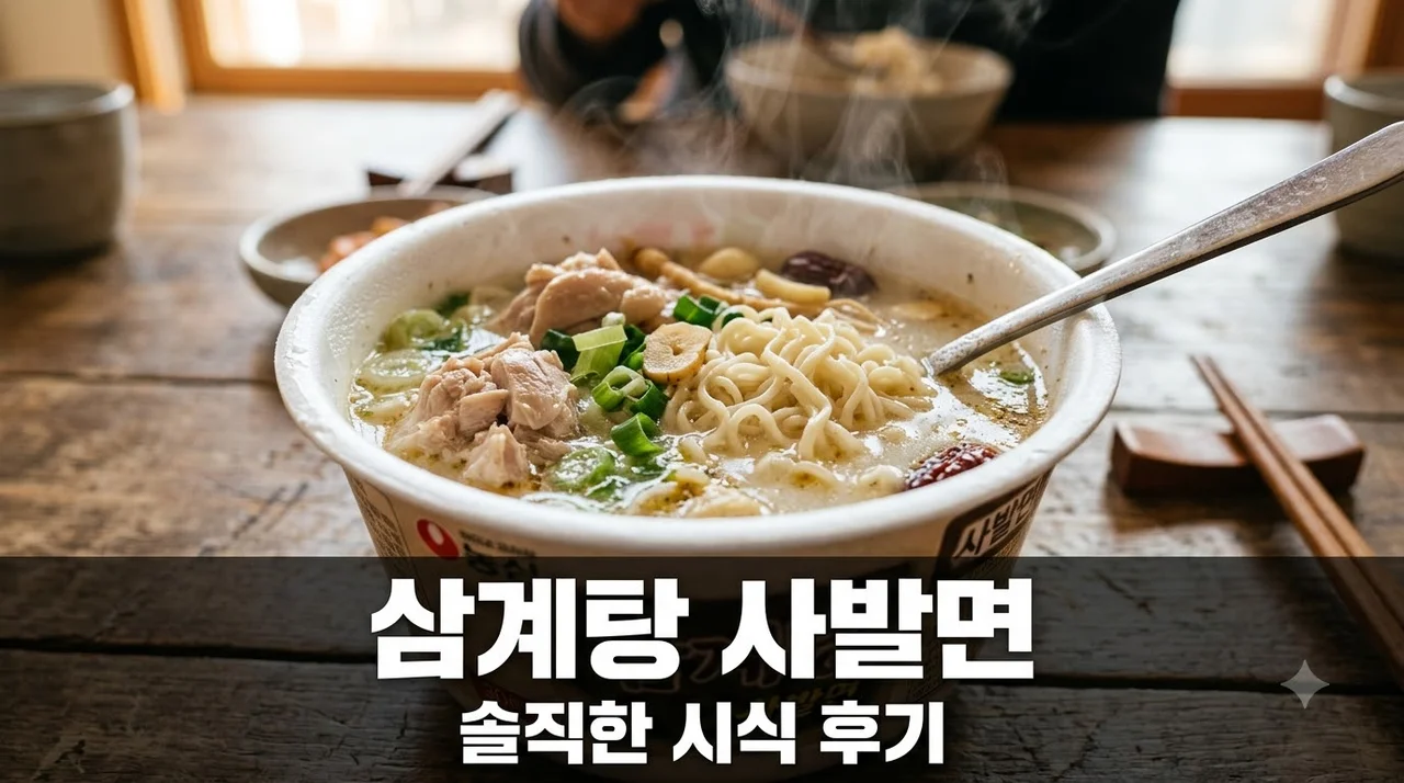 삼계탕 사발면 내돈내산 후기! 칼로리 성분부터 맛있게 먹는 꿀팁까지