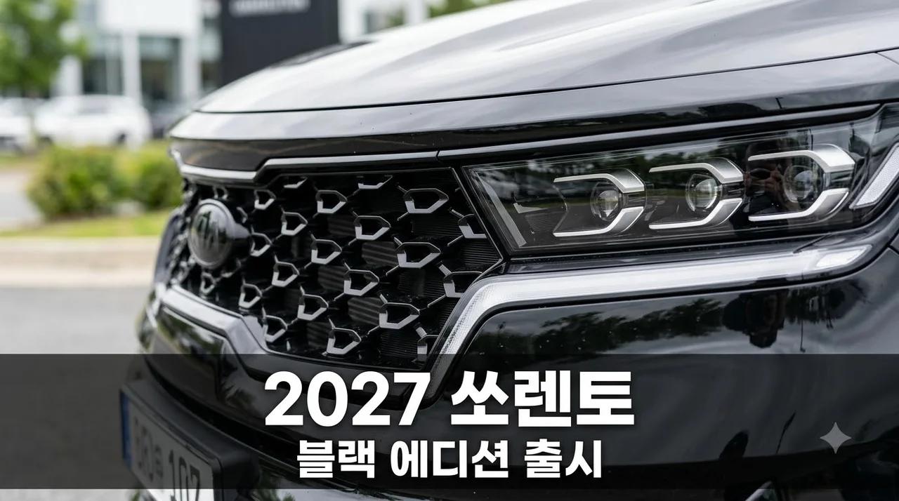 2027 쏘렌토 출시 정보: 디젤 제외 및 블랙 에디션 트림 총정리