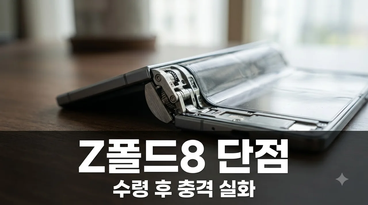 갤럭시 Z폴드8 수령 후 밝혀진 단점 3가지, 실사용자가 말하는 진실