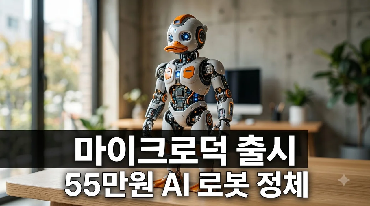 마이크로덕(MicroDuck) 허깅페이스 55만원 오픈소스 AI 로봇 혁명