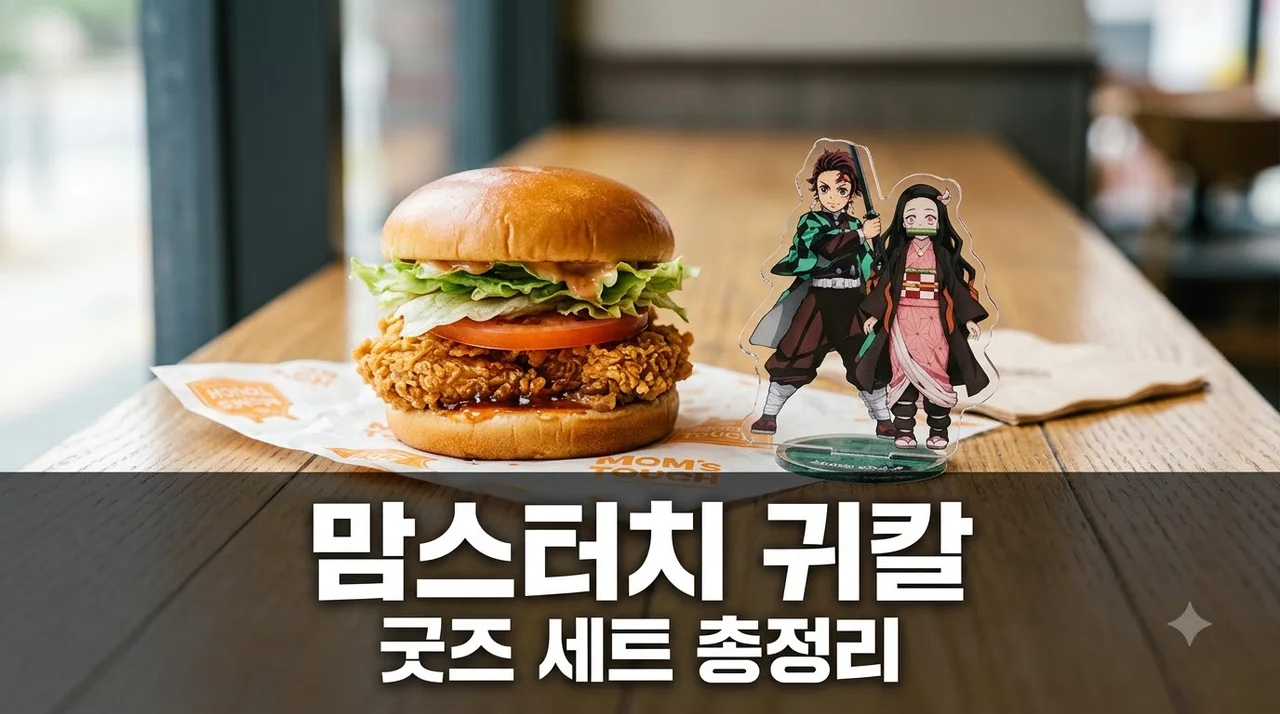 맘스터치 귀멸의칼날 콜라보 세트 가격 및 한정판 굿즈 완벽 정리