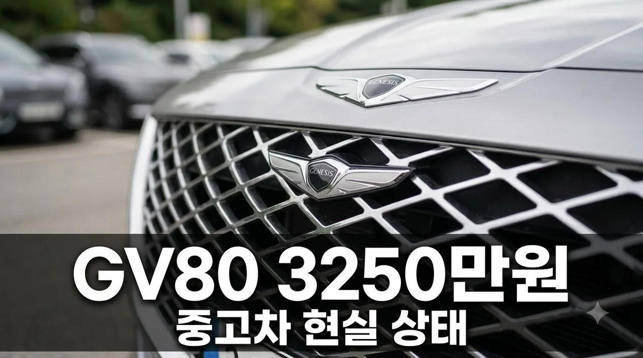 제네시스 GV80 중고차 3,250만 원 가능할까? 현실적인 매물 상태와 구매 팁