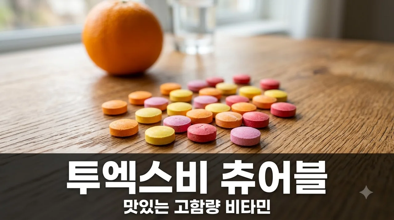 투엑스비 츄어블 효과 성분 복용법 총정리! 아이 입병과 피로 해결사