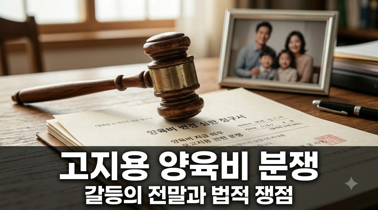 고지용 허양임 양육비 분쟁 이유와 면접교섭권 갈등의 전말 총정리