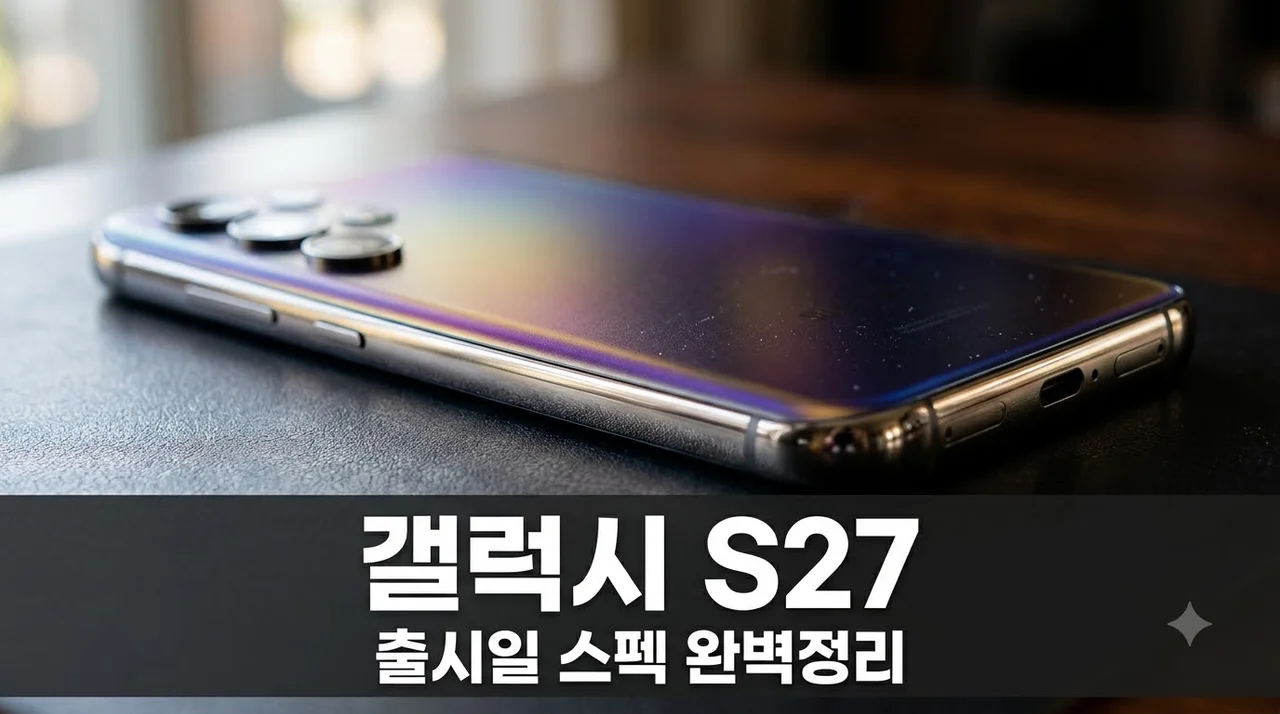 갤럭시 S27 출시일 스펙 총정리! 역대급 AI 성능과 디자인 유출 정보