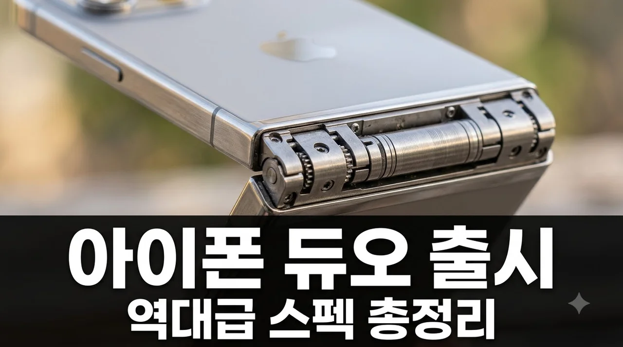 아이폰 듀오 출시일 스펙 가격 총정리 | 애플 첫 폴더블의 혁신