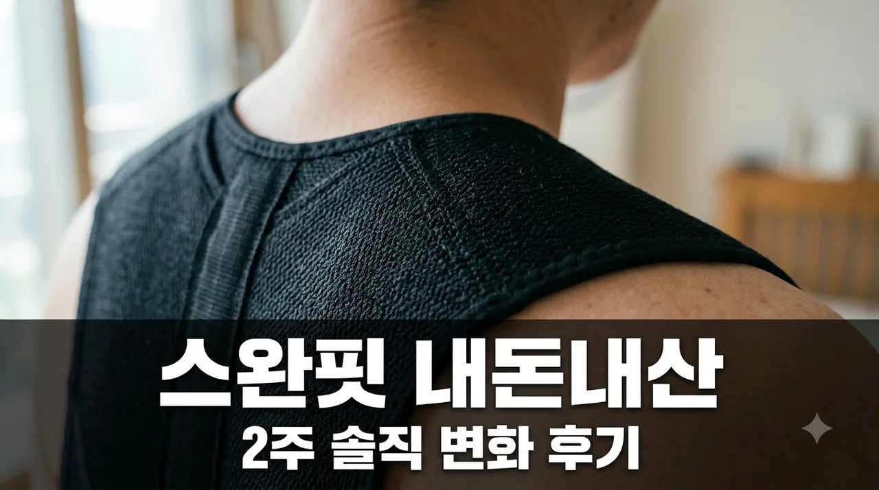 스완핏 내돈내산 2주 솔직 후기: 라운드숄더와 팔뚝살 교정 효과의 진실