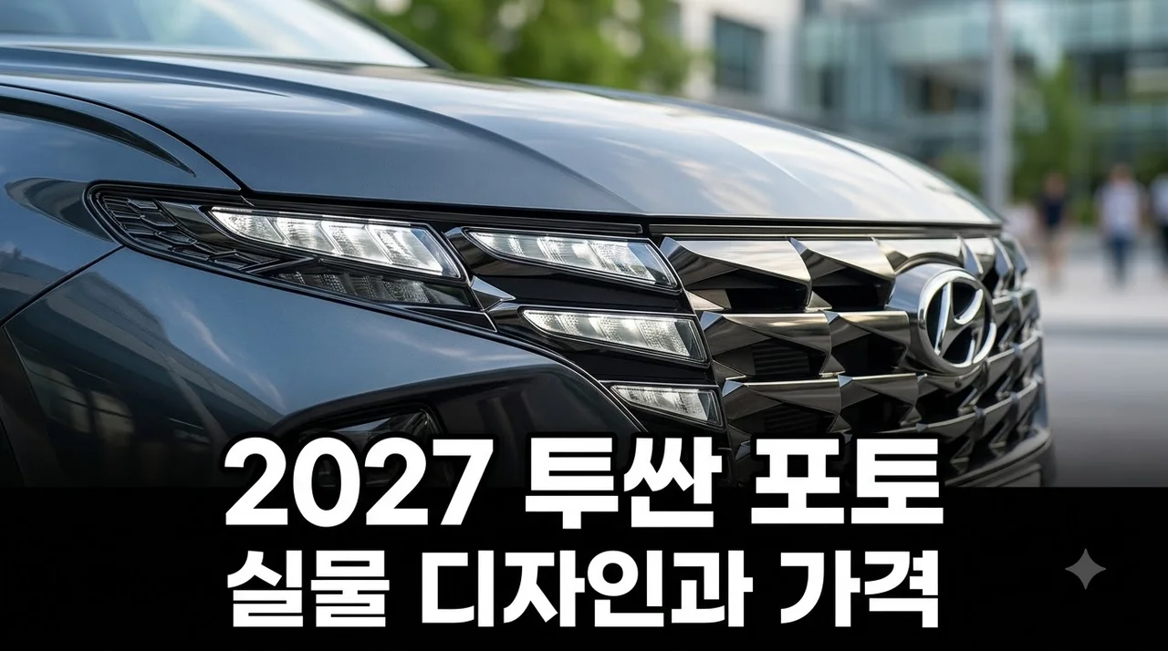 2027 투싼 포토 디자인 공개! 하이브리드 제원 및 가격 완벽 정리