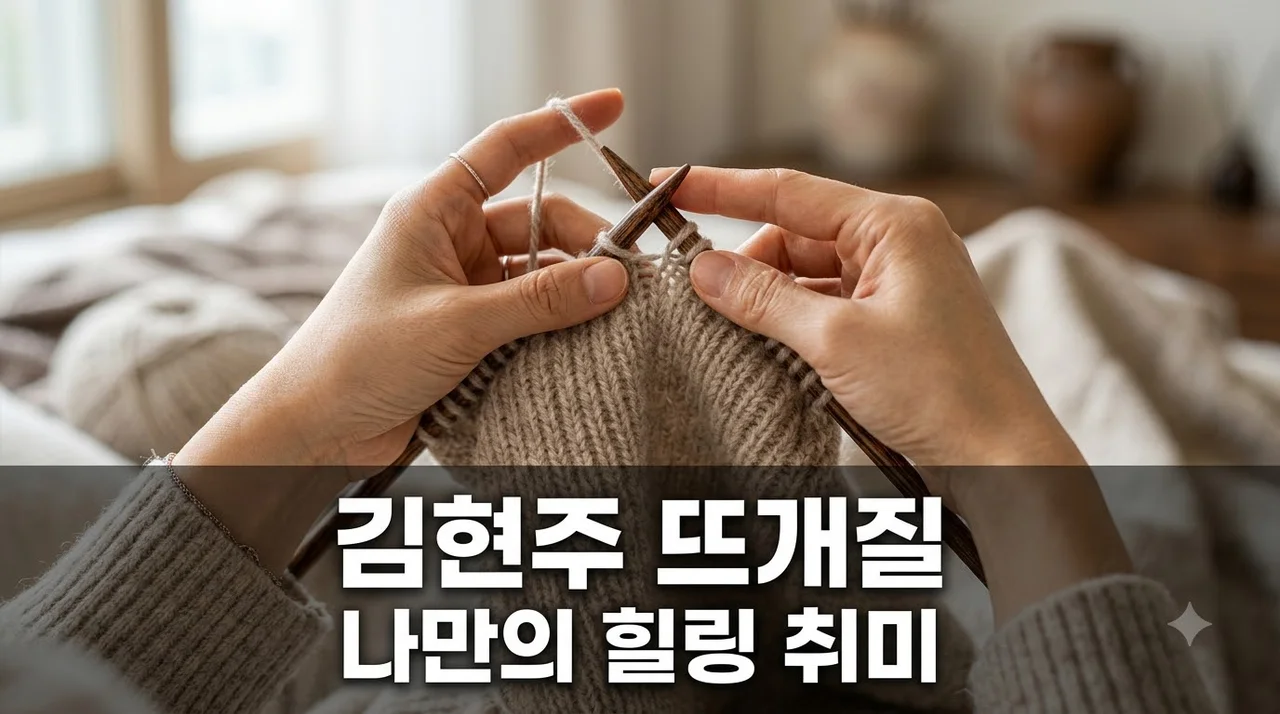김현주 뜨개질 입문: 연예계 대표 금손의 힐링 비법과 초보자 실전 가이드
