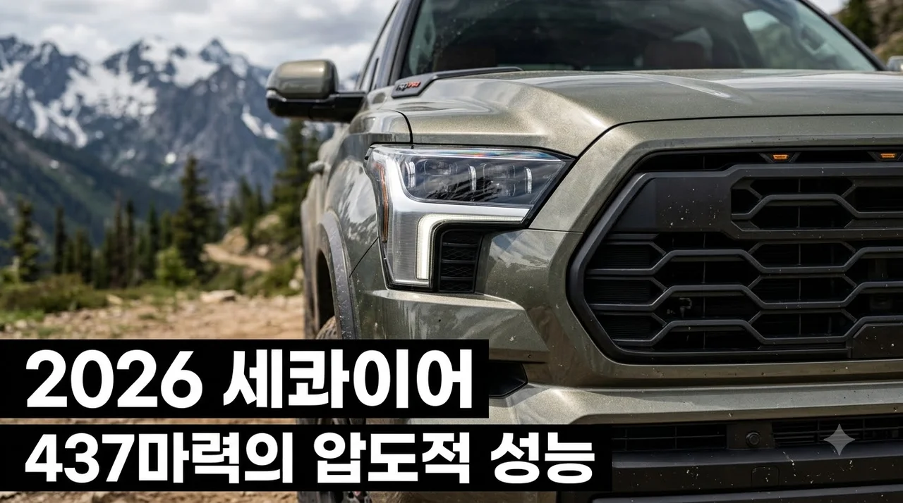 2026 토요타 세콰이어 공개, 437마력 파워트레인과 압도적 SUV 성능
