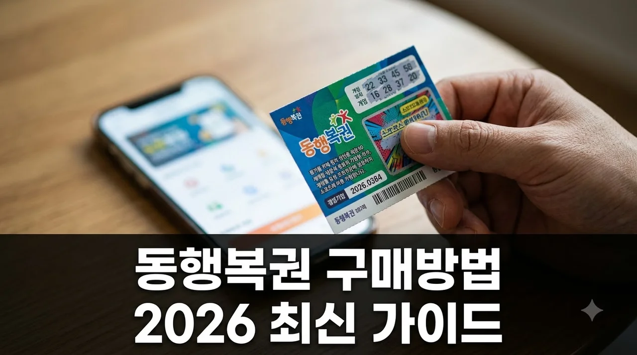 동행복권 온라인 구매 방법 및 로또 당첨금 수령 절차 (2026 최신)