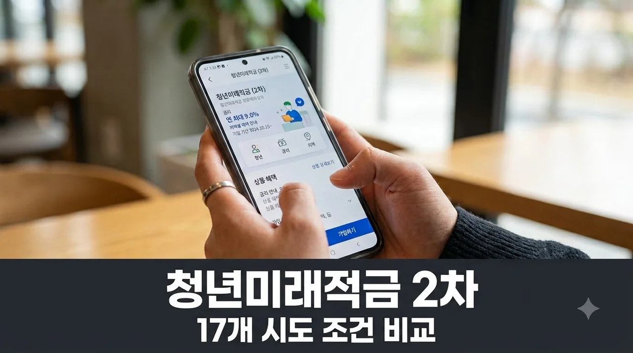 청년미래적금 2차 17개 시도별 조건 및 은행 12곳 우대금리 비교