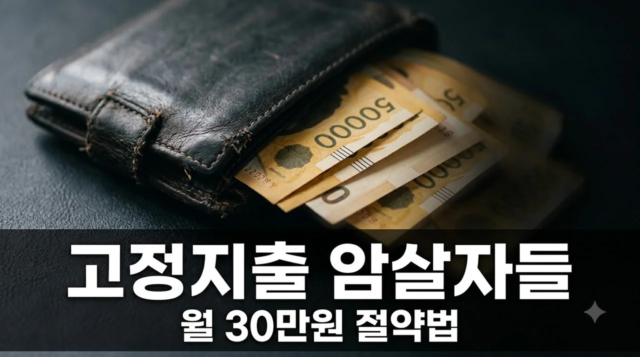 암살자(들)처럼 숨어있는 고정지출 5가지 비교 — 월 30만원 절감 가이드