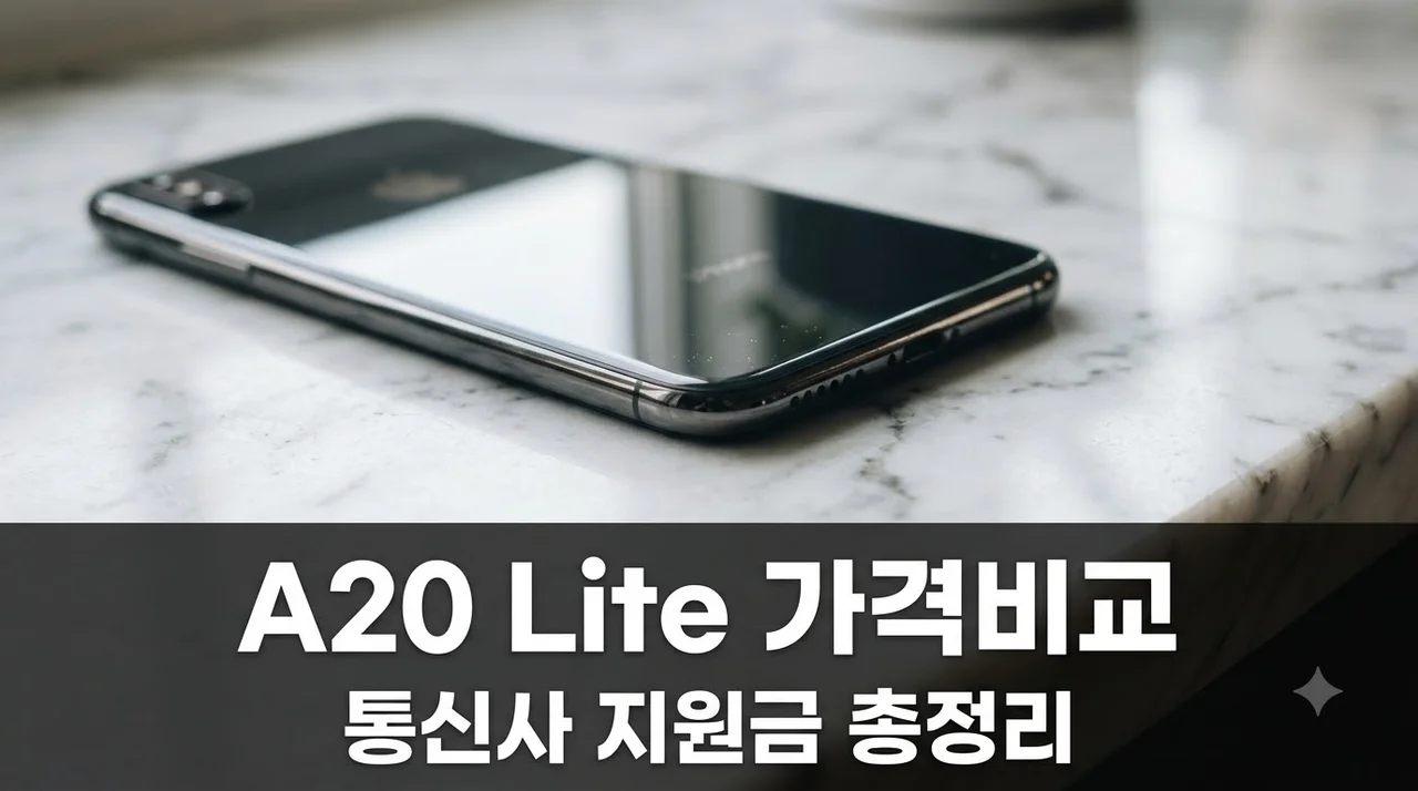 A20 Lite 통신사 3사 지원금 비교 — 자급제와 알뜰폰 경제성 분석