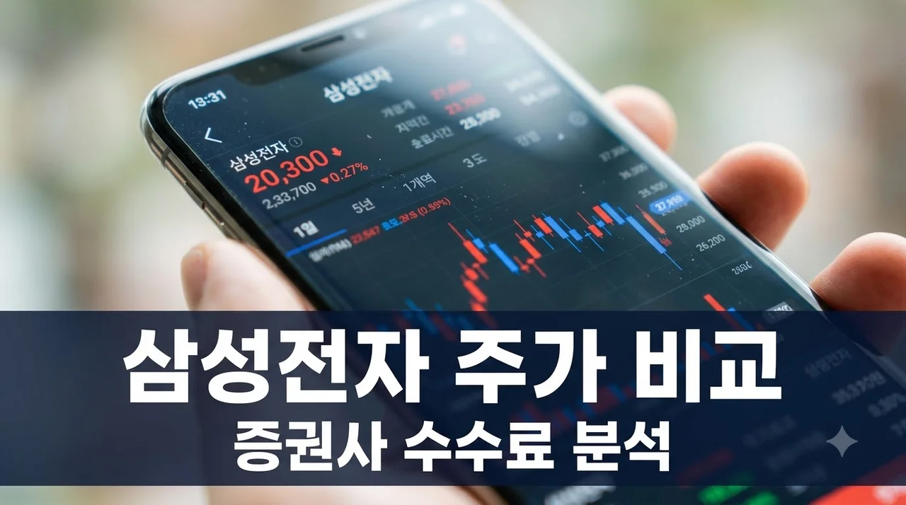 삼성전자 주가 확인 앱 5곳 비교 — 수수료·실시간 시세·해외주식 병행 여부