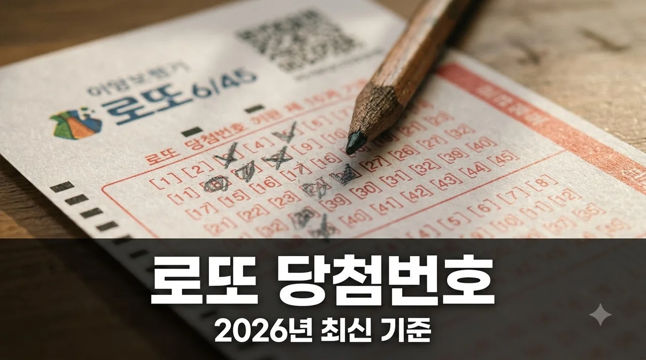 로또 당첨번호 조회 및 판매시간 2026년 최신 기준